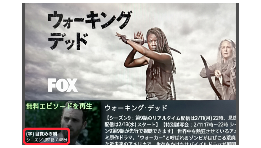 ウォーキング・デッド画面