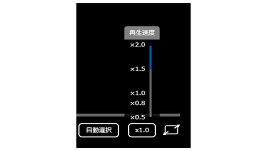 TSUTAYA TV 倍速